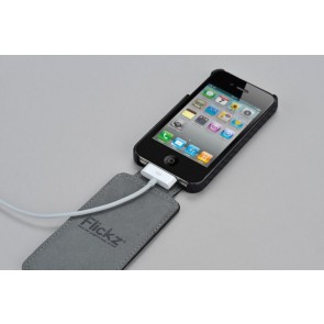 Flickz iPhone 4 Case Carbonate Silver