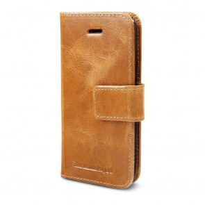 dbramante1928 Lynge Leather Wallet iPhone 5/5S/SE Hoesje Tan Voorkant