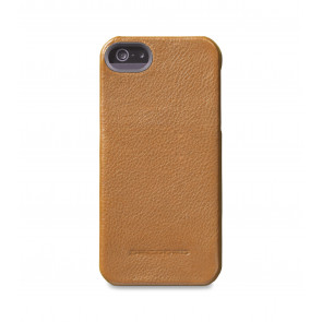 Decoded iPhone 5/5S/SE Leather Back Cover Brown Achterkant