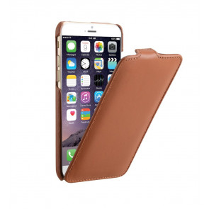 Decoded iPhone 6 Leather Flip Case Brown Voorkant Open