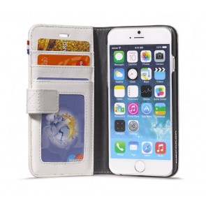 Decoded iPhone 6 Leather Wallet Case v2 White Open