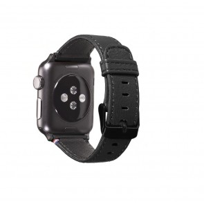 Decoded Leather Apple Watch Strap 38mm Black