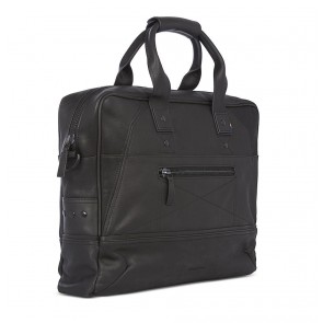 Decoded Leather Briefcase 15 inch Black
