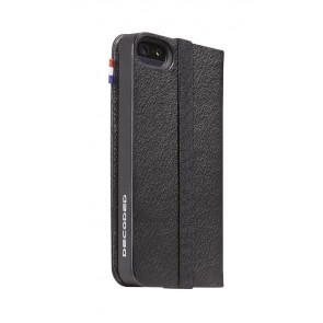 Decoded iPhone 5/5S/SE Leather Case Wallet Black Achterkant