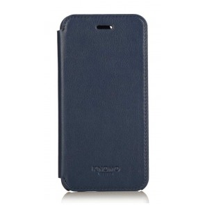 Knomo iPhone 6 Leather Folio Case Blue
