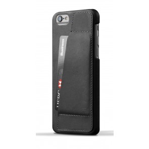 Mujjo Leather Wallet Case 80 iPhone 6 Black Achterkant