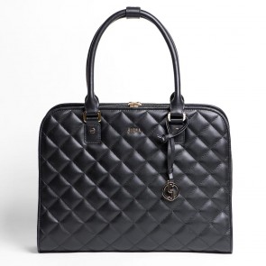 Laptoptas SOCHA Ophelia Leather Businessbag Black 10-13.3 inch Voorkant