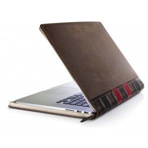 Twelve South BookBook MacBook Pro Retina Vintage Leather Case 15 inch Half Open Zijkant