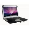 Decoded Leather Sleeve Strap MacBook Air 13 inch Black Open