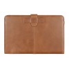 Decoded Leather Sleeve Strap MacBook Air 11 inch Vintage Brown Voorkant