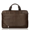 Laptoptas Amesbury Leather Briefcase Brown 15.6 inch Achterkant