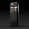 Mujjo Leather Wallet Case iPhone 6/6S Black achterkant