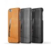 Mujjo Leather Wallet Case 80º iPhone 6/6S Plus Tan, Gray, Black