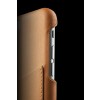 Mujjo Leather Wallet Case iPhone 6/6S Tan knoppen