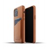 Mujjo Leren Wallet Case iPhone 12 & 12 Pro Hoesje Tan