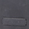 Plevier Crunch Leather Business Laptoptas Zwart 15.6 inch Logo