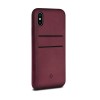 Twelve South Relaxed Leather Case Pockets iPhone X / XS Marsala Achterkant