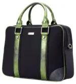 Laptoptas Abbi New York Carrie Tote Groen 15.4 inch Zijaanzicht