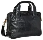 Laptoptas Decoded Briefcase Luxe 13 inch Black Achterzijde
