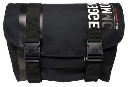 Laptoptas Golla Messenger GEM Black 17.3 inch Voorzijde