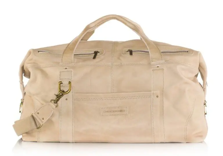 Laptoptas Decoded Travel bag 17 inch Camel Voorzijde