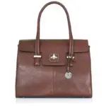 Laptoptas Knomo Helena Cognac 13 inch Voorzijde
