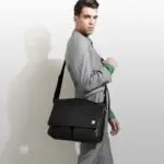 Laptoptas Knomo Kobe Soft Messenger 15 inch Black Model