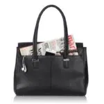 Laptoptas Knomo Helena Shoulder Bag Flap Black 14 inch Achterzijde