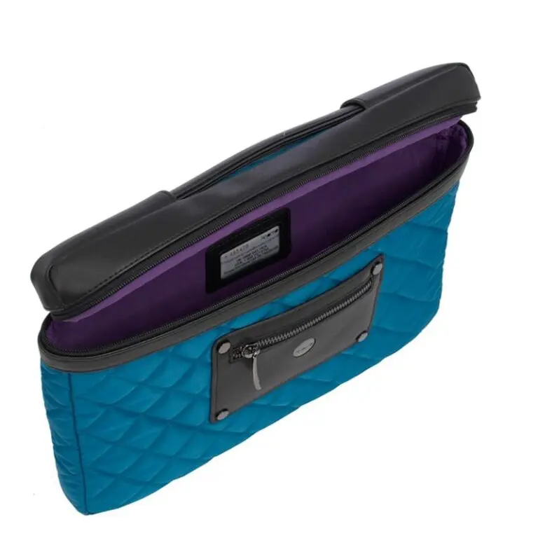 Laptop Sleeve Knomo Slim Small Dragonfly 13 inch Open