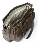 Laptoptas BeauBags Olivia Bruin 13-17 inch Binnenkant