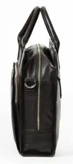 Laptoptas BeauBags James Donkerbruin 13-15.6 inch Zijkant