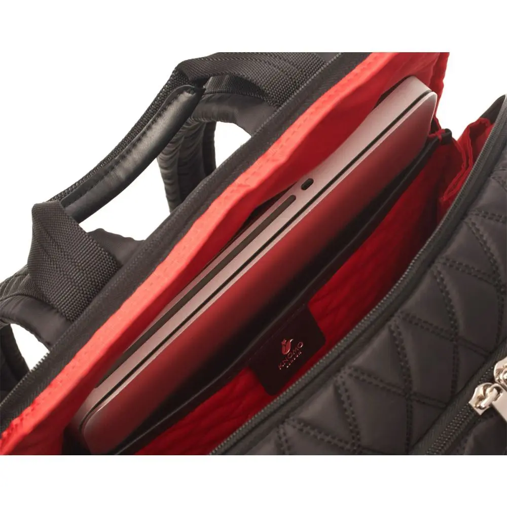 Laptop Rugzak Knomo Montague Black 15 inch Binnenkant laptopvak