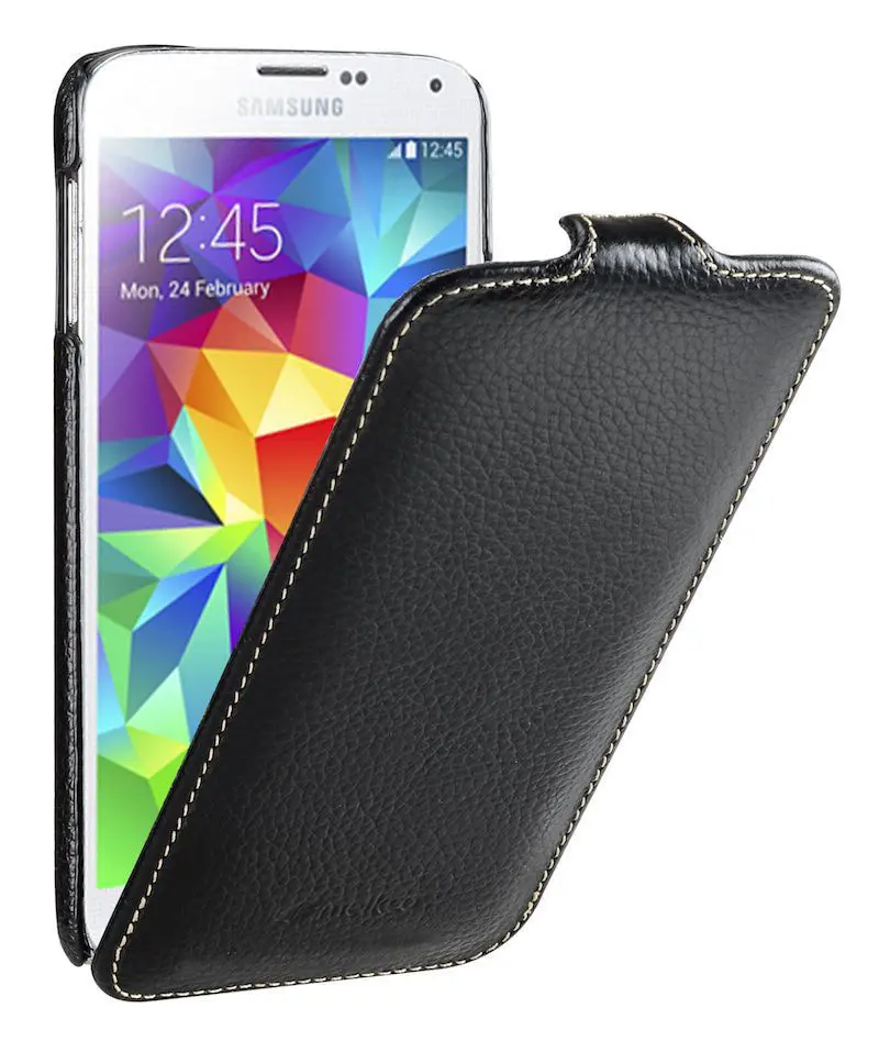 Melkco Jacka Samsung Galaxy S5 Case Black Voorkant Melkco Jacka Samsung Galaxy S5 Case Black Voorkant