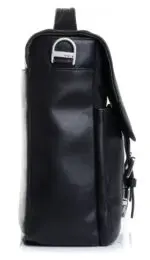 Laptoptas Knomo Jackson Black 15 inch Zijkant