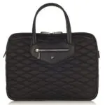 Laptoptas Knomo Charlotte Slim Briefcase Black 14 inch Voorkant