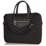Laptoptas Knomo Charlotte Slim Briefcase Black 14 inch Voorkant