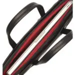 Laptoptas Knomo Charlotte Slim Briefcase Black 14 inch Open