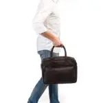 Burkely Leren Laptoptas 14 inch Fundamentals Vintage Mitch Worker Bruin Model