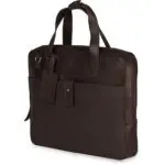 Burkely Leren Laptoptas 14 inch Fundamentals Vintage Noa Little Worker Bruin Voorkant