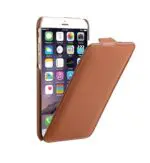 Decoded iPhone 6 Leather Flip Case Brown Voorkant Open