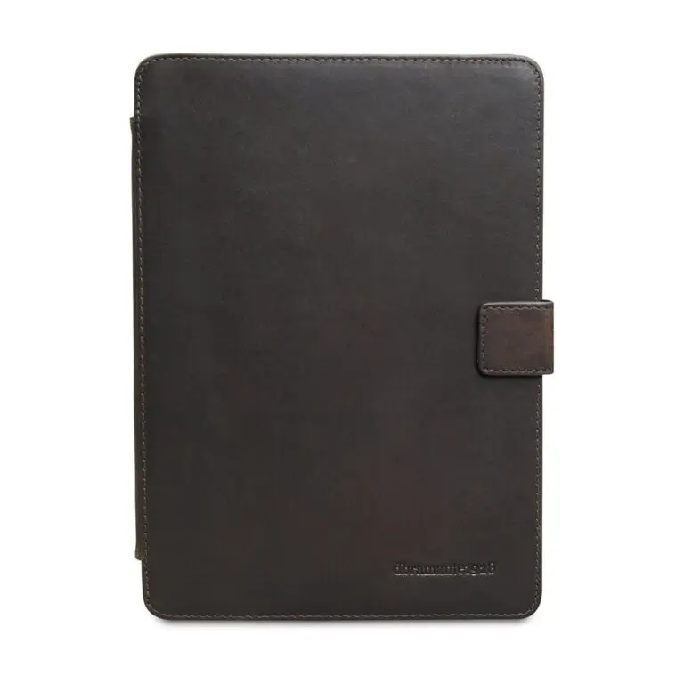 dbramante1928 Copenhagen Leather Folio Case iPad Air Hunter Dark voorkant
