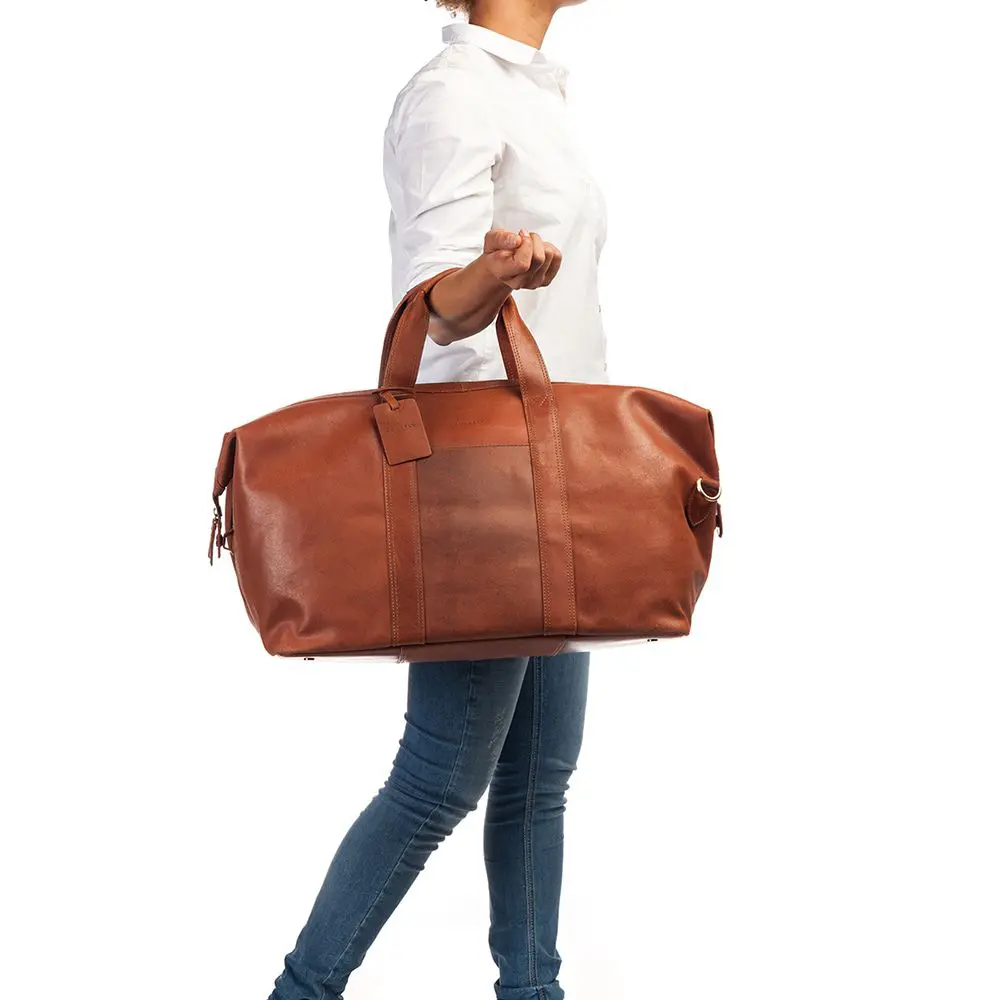 Burkely Leren Weekendtas Fundamentals Vintage Sem Cognac Model