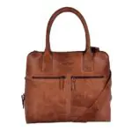 DSTRCT Fletcher Street Dames Laptop Bag Cognac 11.6 inch Voorkant