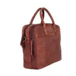DSTRCT Wall Street Business Laptop Bag Brown 13-15 inch Voor- zijkant
