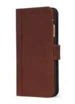 Decoded Leather 2 in 1 Wallet Case iPhone 7/6S/6 Brown Voorkant