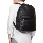Knomo Albion Leather Laptop Backpack Black 15 inch Model