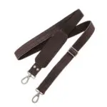 Plevier Dames Leren Laptoptas 17 inch Urban 473 Donkerbruin Schouderband