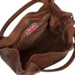 Chesterfield Cardiff Leren Schoudertas Cognac Open