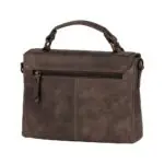 Burkely Croco Chloé Citybag Zwart Achterkant