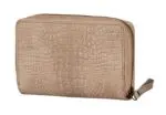 Burkely Croco Chloé Travel Wallet Zand Achterkant